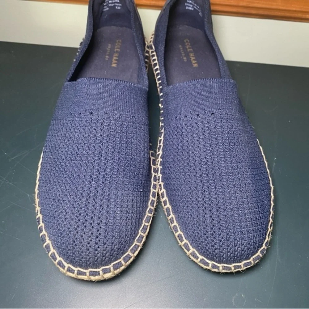 Cole Haan Women's Cloudfeel Espadrille II Slip-On Loafer W29861 Sz‎ 8B Navy Blue